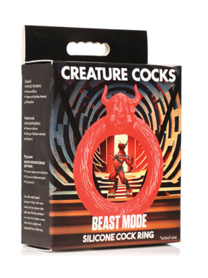 Creature Cocks Beast Mode Silicone Cock Ring - Red