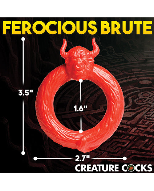 Creature Cocks Beast Mode Silicone Cock Ring - Red - Image 3