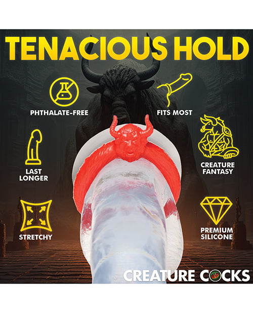 Creature Cocks Beast Mode Silicone Cock Ring - Red - Image 4