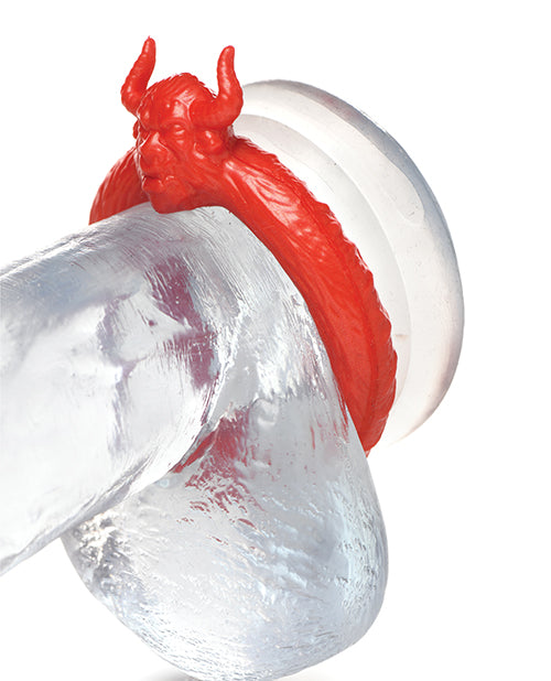 Creature Cocks Beast Mode Silicone Cock Ring - Red - Image 5