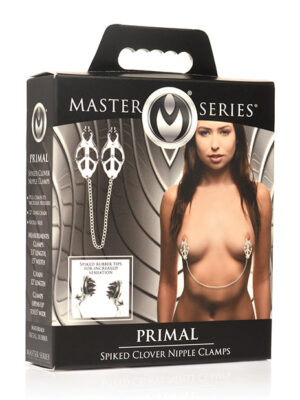 Master Series Primal Spiked Clover Nipple Clamps