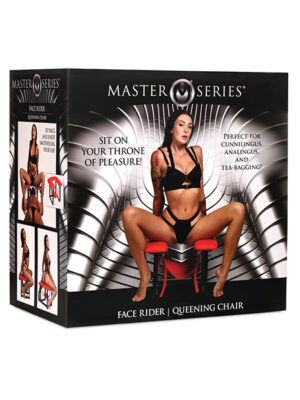 Master Series Face Rider Queening Chair - Black/Red - High Freight Costs