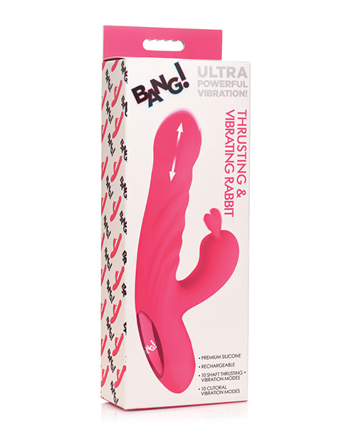 Bang! 10X Thrusting & Vibrating Rabbit – Pink