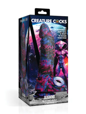 Creature Cocks Alienoid Silicone Dildo - Multi Color