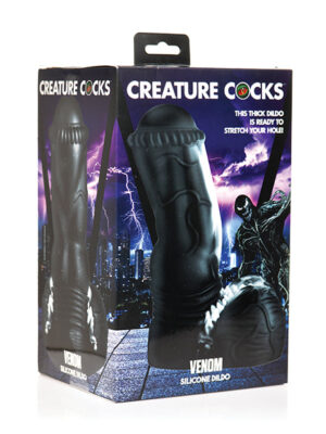 Creature Cocks Venom Silicone Dildo - Black