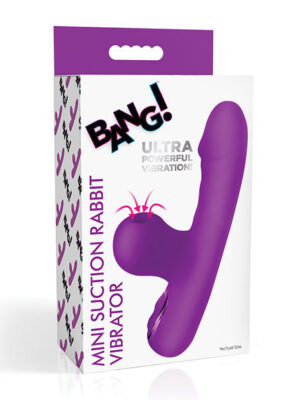 Bang! Mini Suction Rabbit Vibrator - Purple