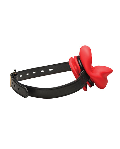 Master Series Vibrating Sissy Mouth Gag - Red - Image 6