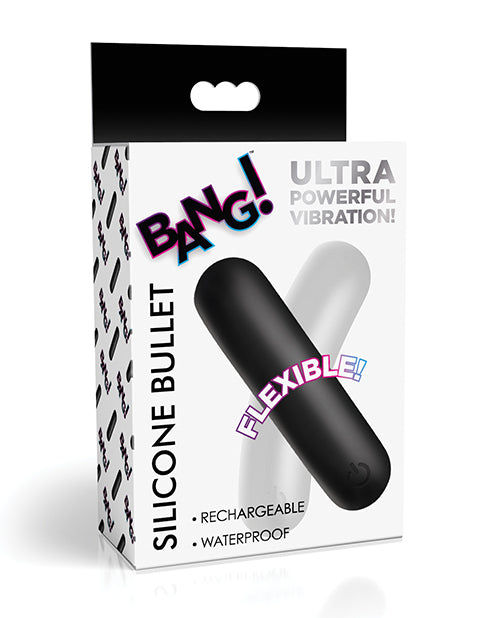 Bang! Flexible Silicone Bullet – Black