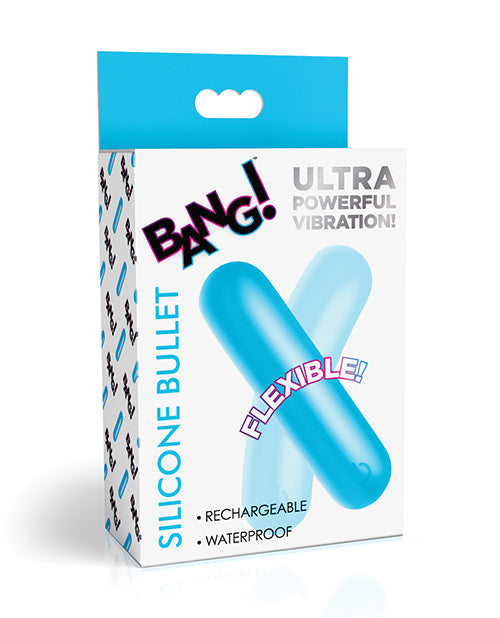 Bang! Flexible Silicone Bullet – Blue