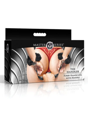 Master Series Furry Handcuffs w/Handle