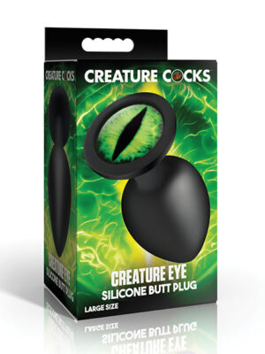 Creature Eye Green Eye Silicone Butt Plug - Large
