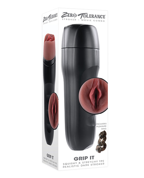Zero Tolerance Grip It Vaginal Stroker – Dark
