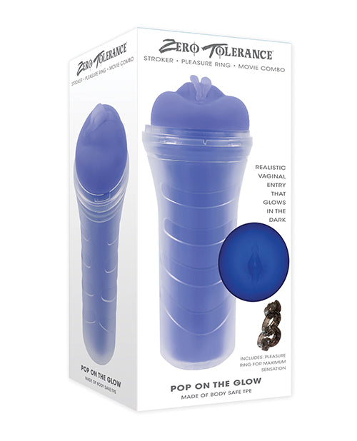 Zero Tolerance Pop On the Glow Realistic Vagina Stroker – Glow in the Dark