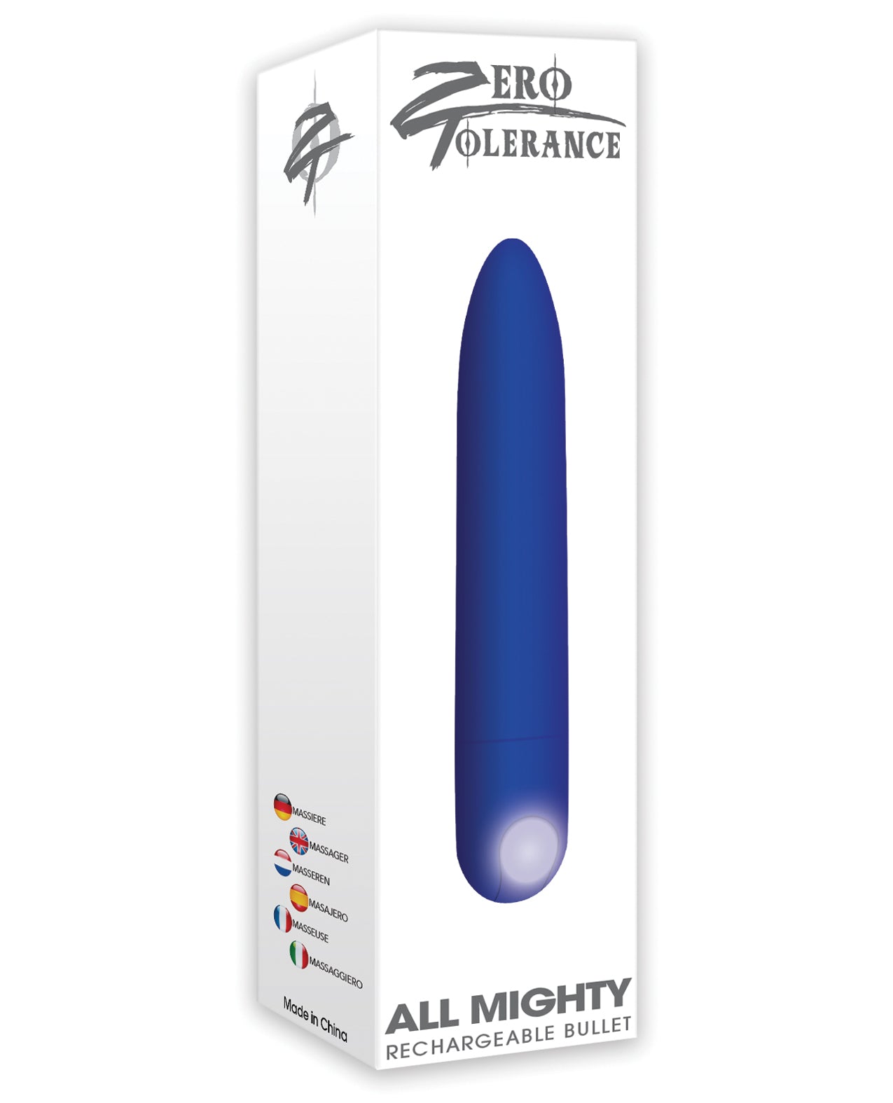 Zero Tolerance All Mighty Rechargeable Bullet – Blue