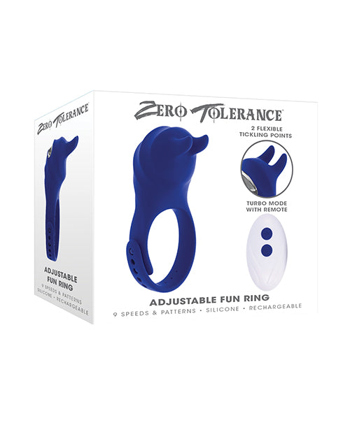 Zero Tolerance Adjustable Ring Fun – Blue