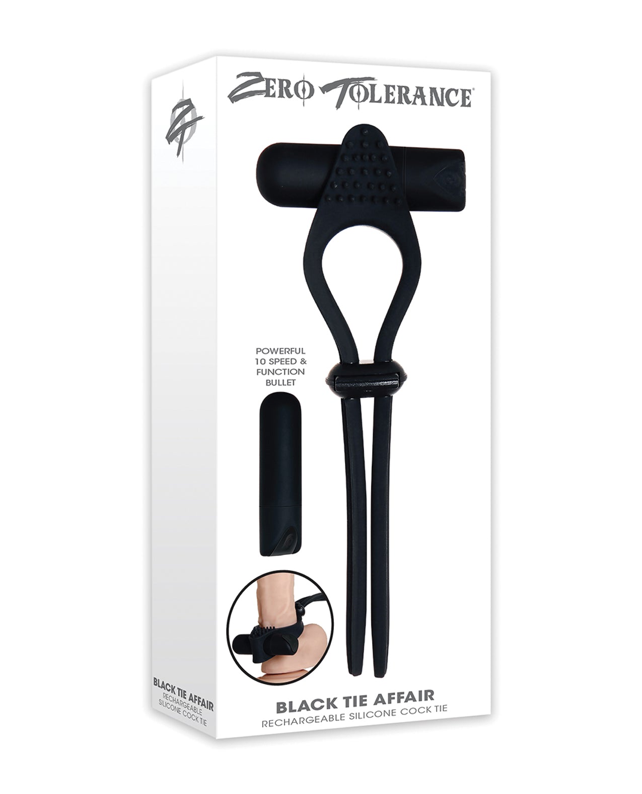 Zero Tolerance Black Tie Affair Cock Ring – Black
